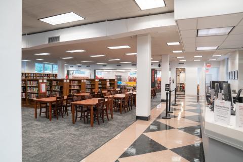 Interior view of Bloomingdale Library 
